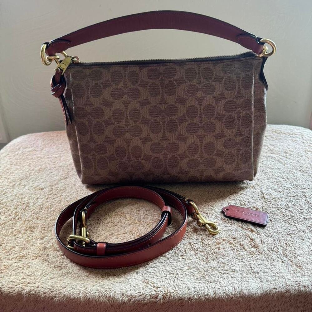 Coach Shay Crossbody Bag in Signature Canvas w/ Detachable cross-body strap